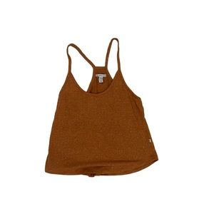 Sisstrevolution Burnt Orange Soft Ribbed tank top Size Small